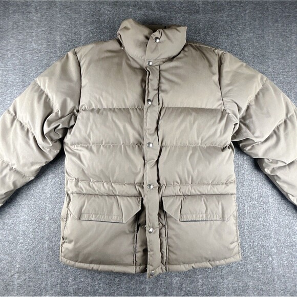 The North Face Other - THE NORTH FACE Vintage SIERRA Goose Down Puffer Jacket Mens Sz M Beige NO HOOD